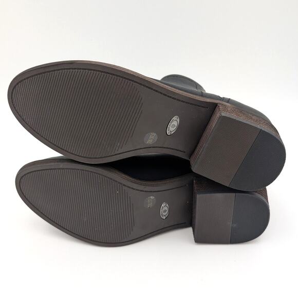 Lucky Brand Badene Ankle Boots Women's Faux Leather Black Size US7M EU37.5 - Picture 7 of 13